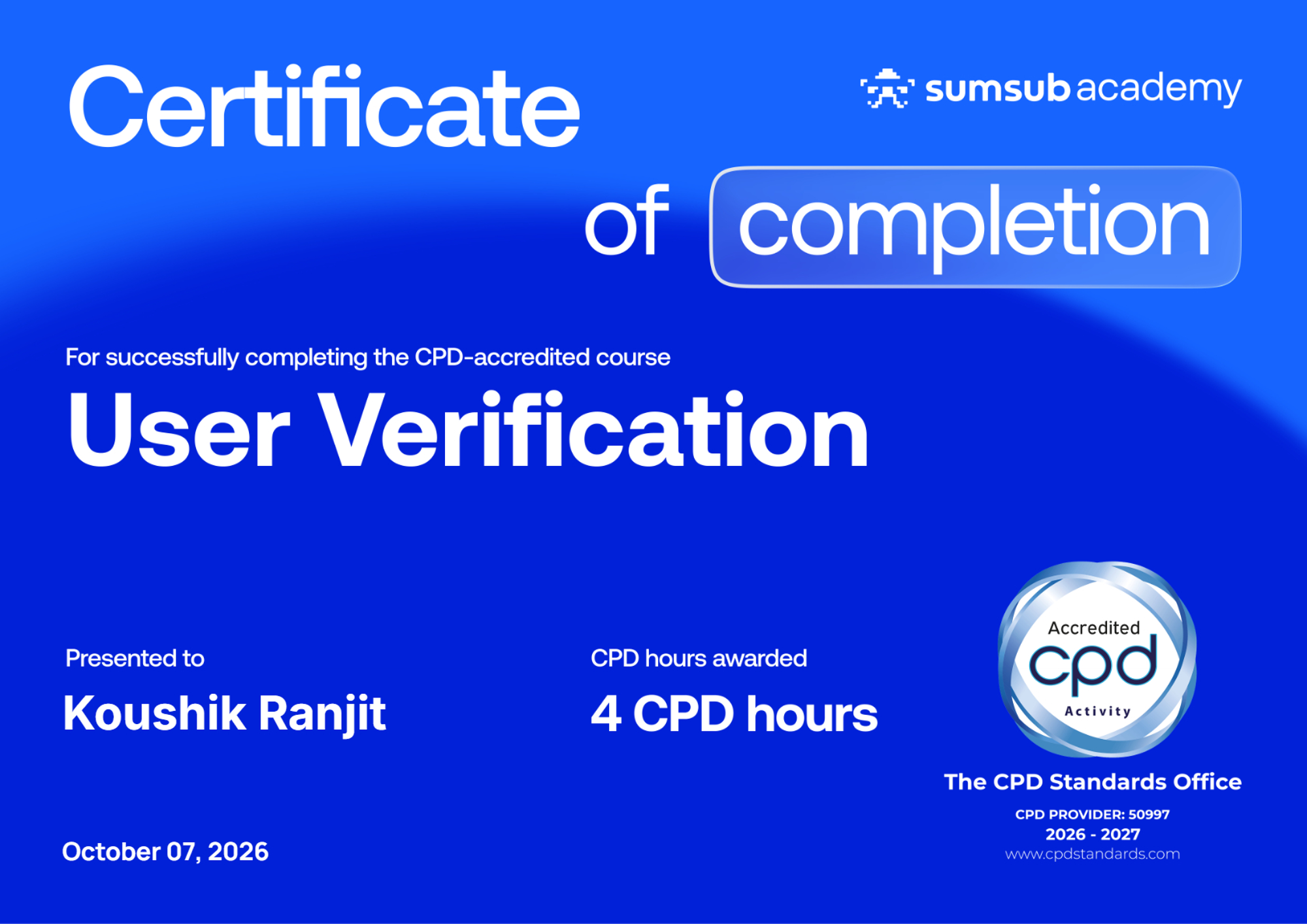 User Verification