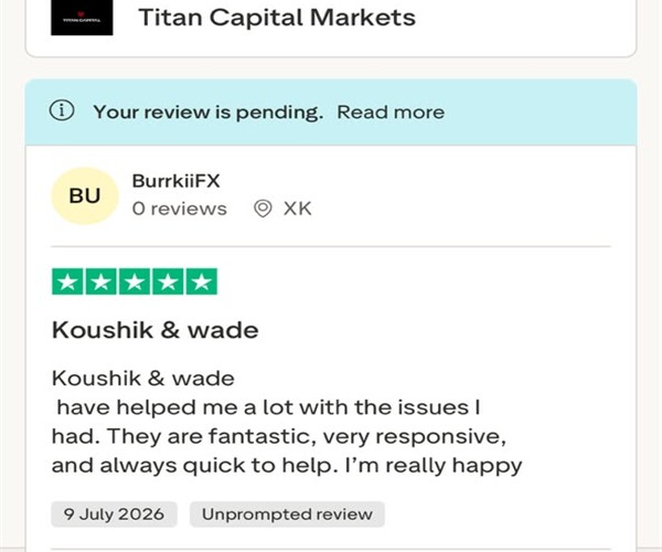 Trustpilot review screenshot from BurrkiiFX